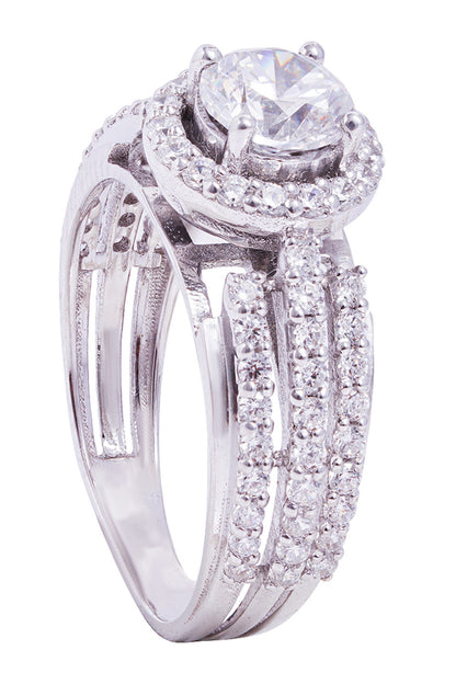 Cubic Zirconia Stone Embellished Ring 