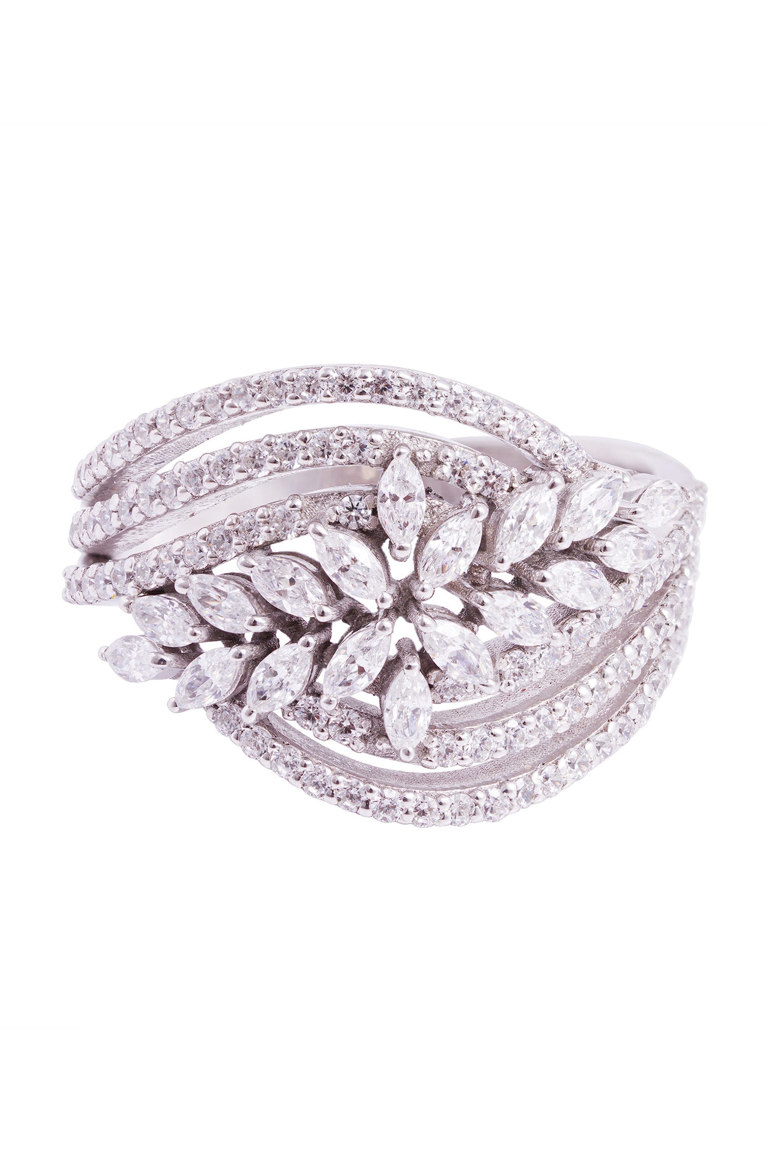 Folha Embellished Ring 