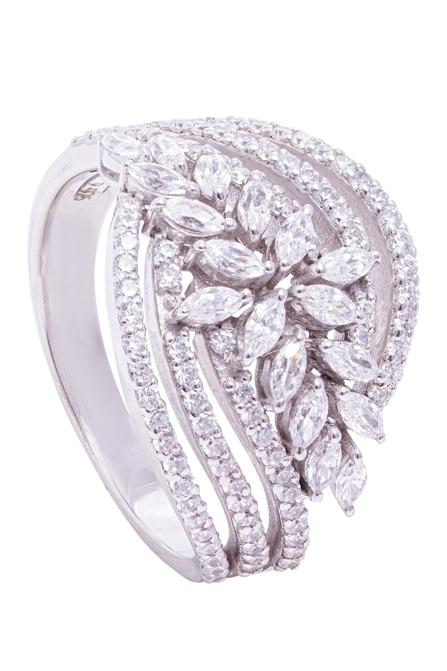 Folha Embellished Ring 