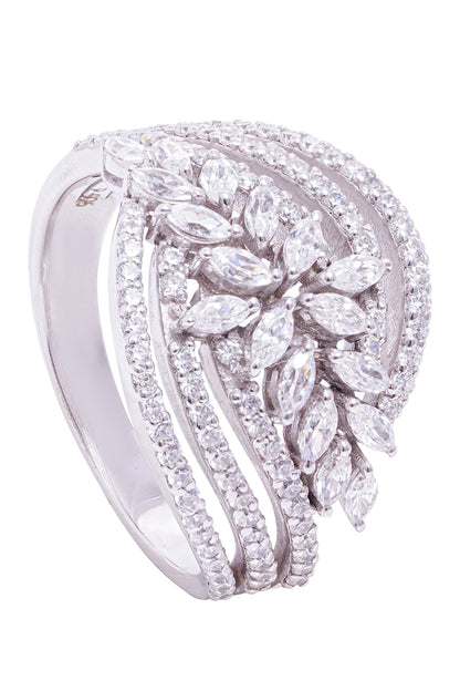 Folha Embellished Ring 