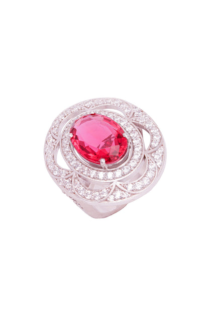Geometric & Scalloped Embellished Ring 