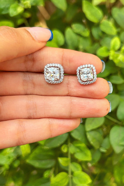 Square Shaped Stud Earrings 