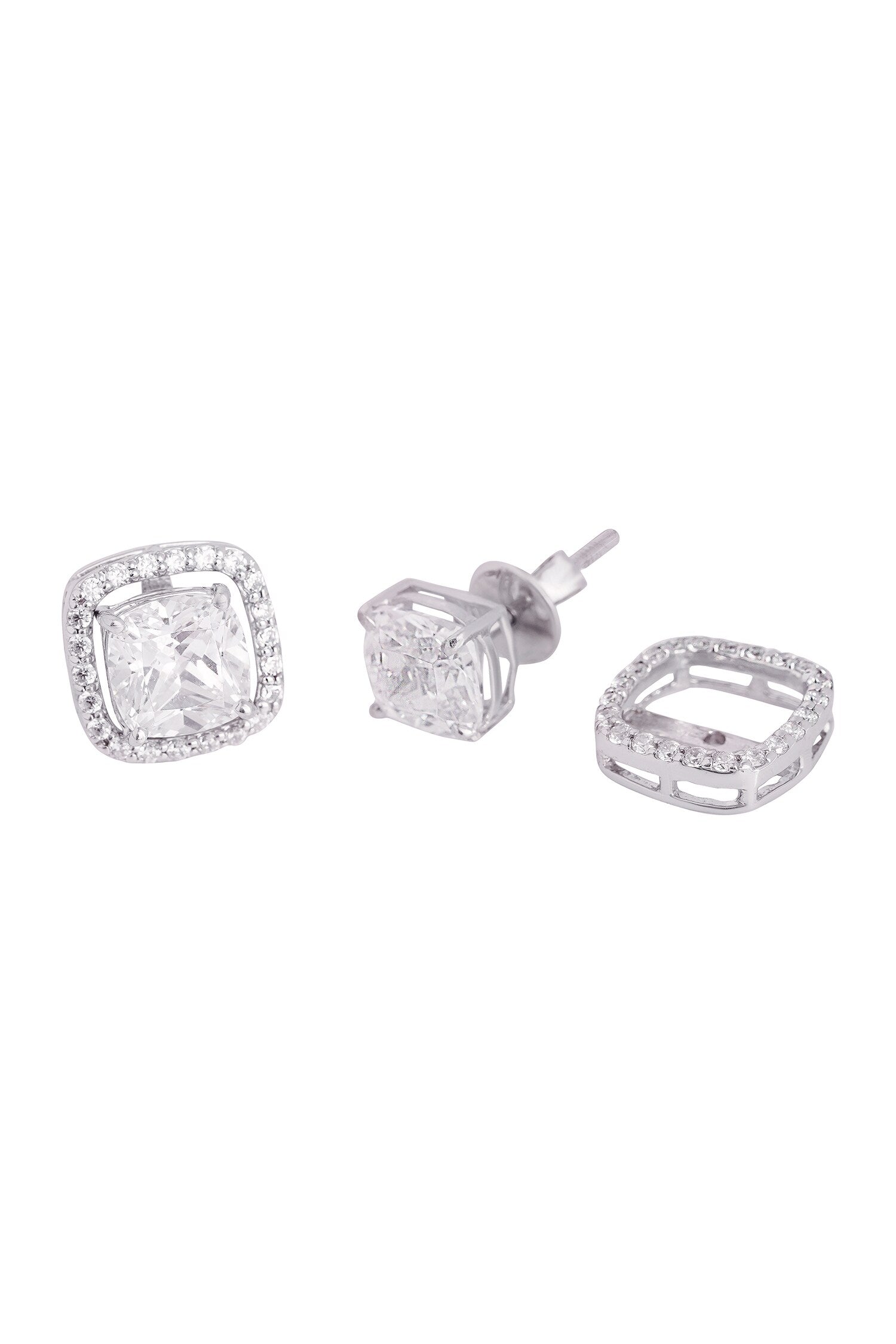 Square Shaped Stud Earrings 