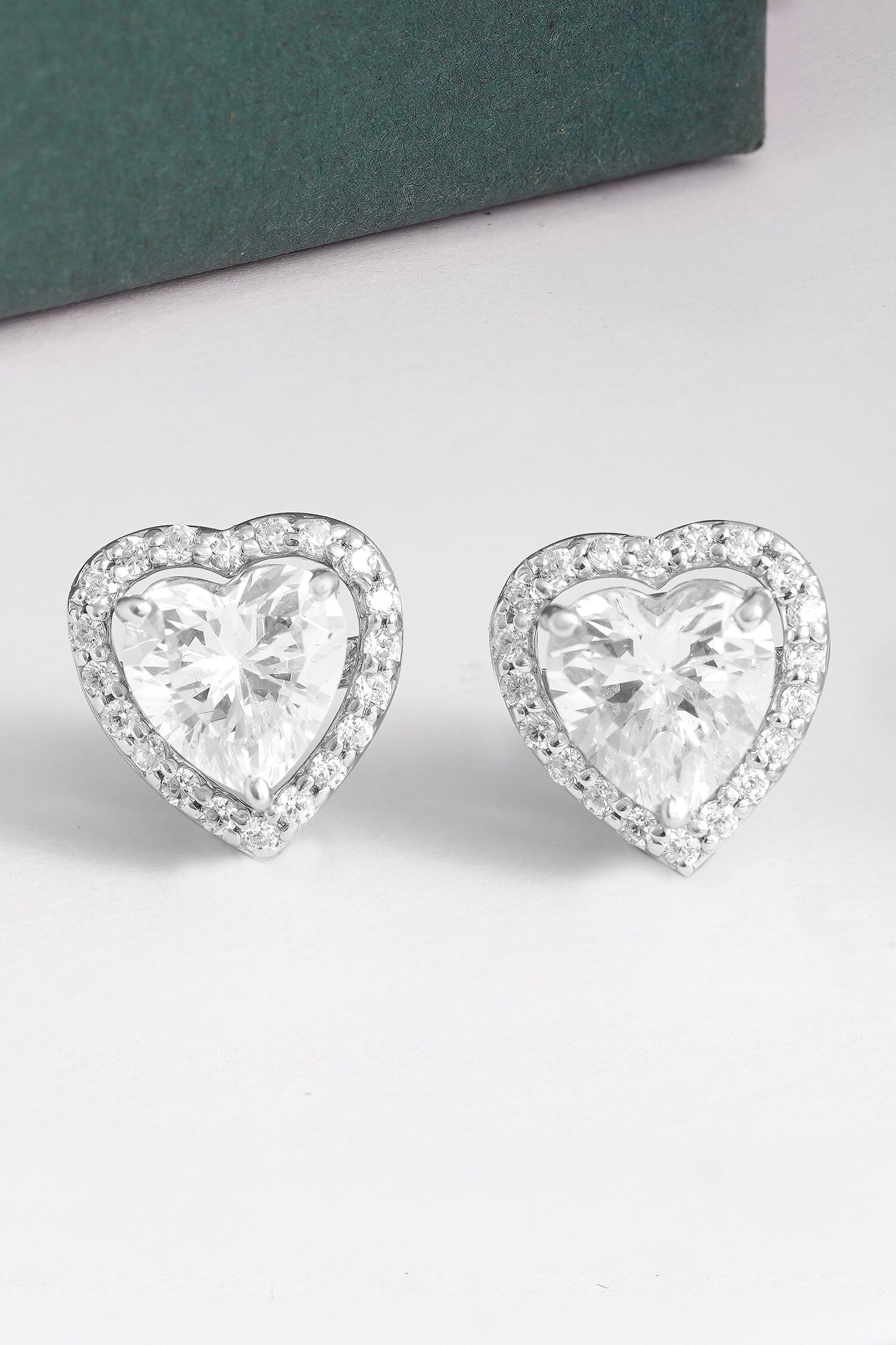 Heart Shaped Stud Earrings 