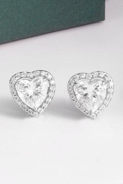 Heart Shaped Stud Earrings 