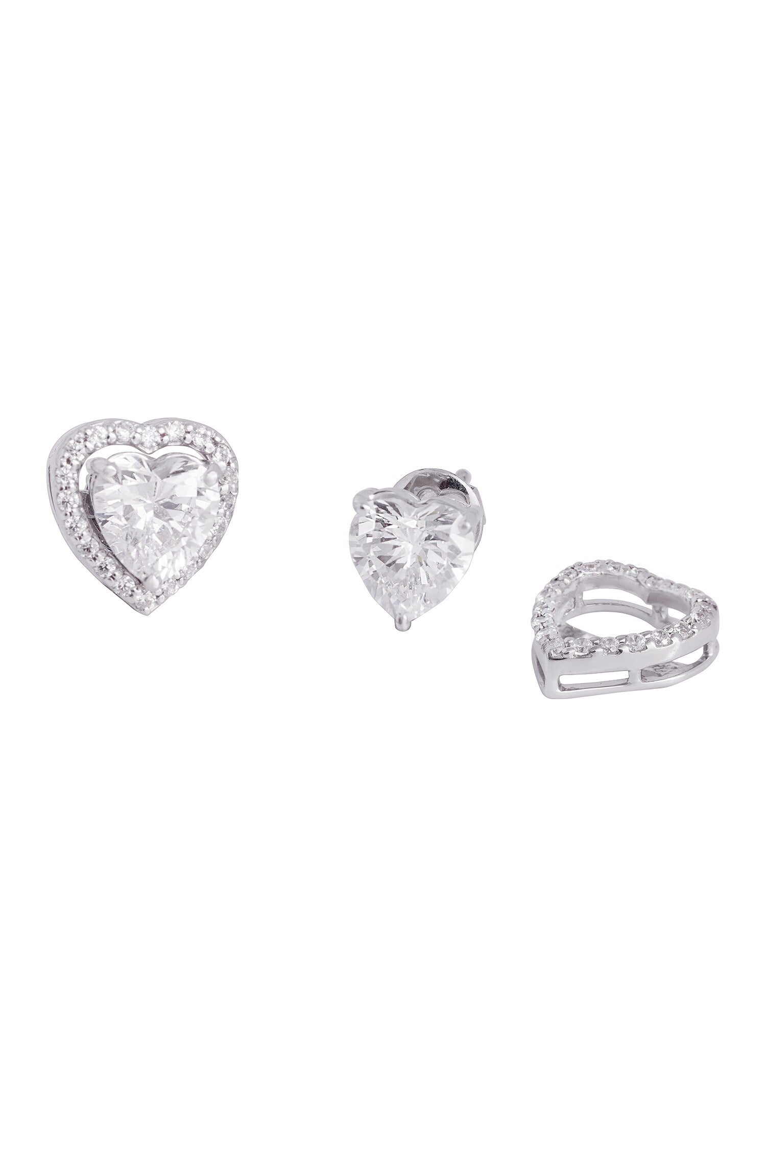 Heart Shaped Stud Earrings 
