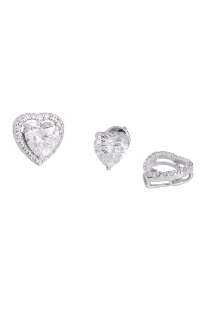 Heart Shaped Stud Earrings 