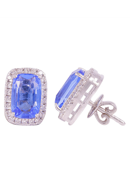 Rectangle Shaped Stud Earrings 