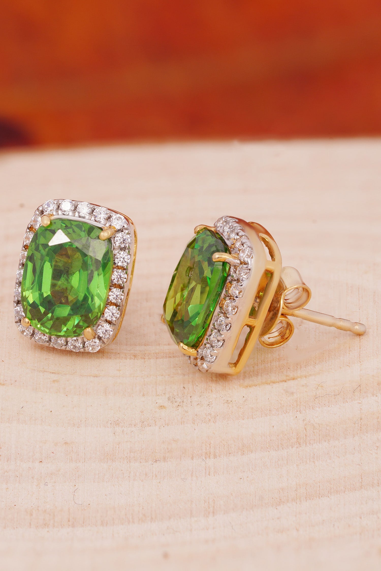 Rectangle Embellished Stud Earrings 