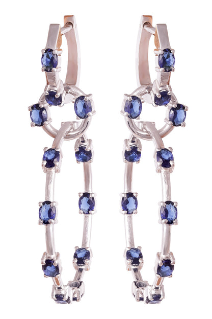 Embellished Layered Hoop Earrings 