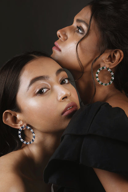 Cut Work Hoop Earrings 
