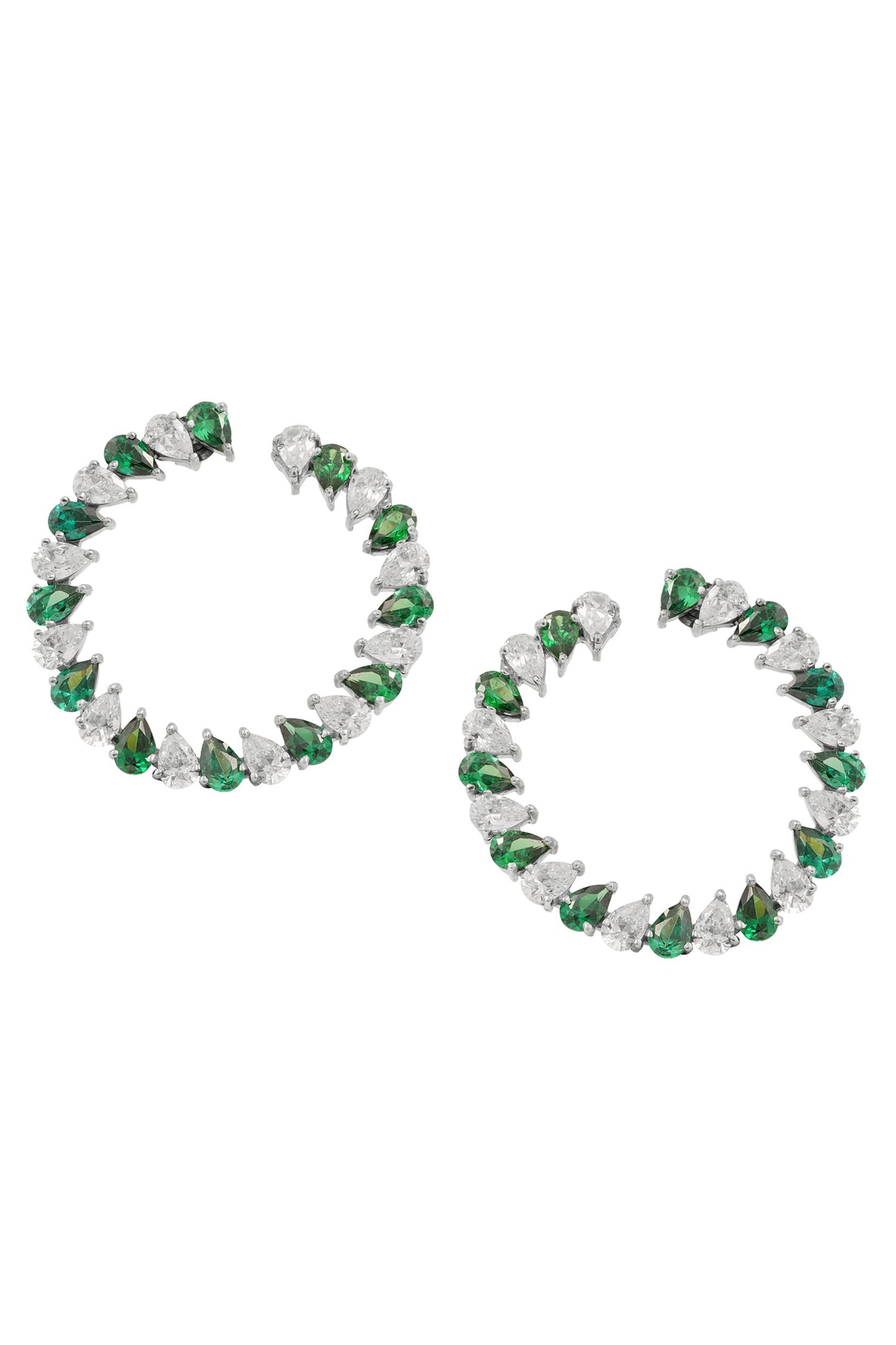 Cut Work Hoop Earrings 
