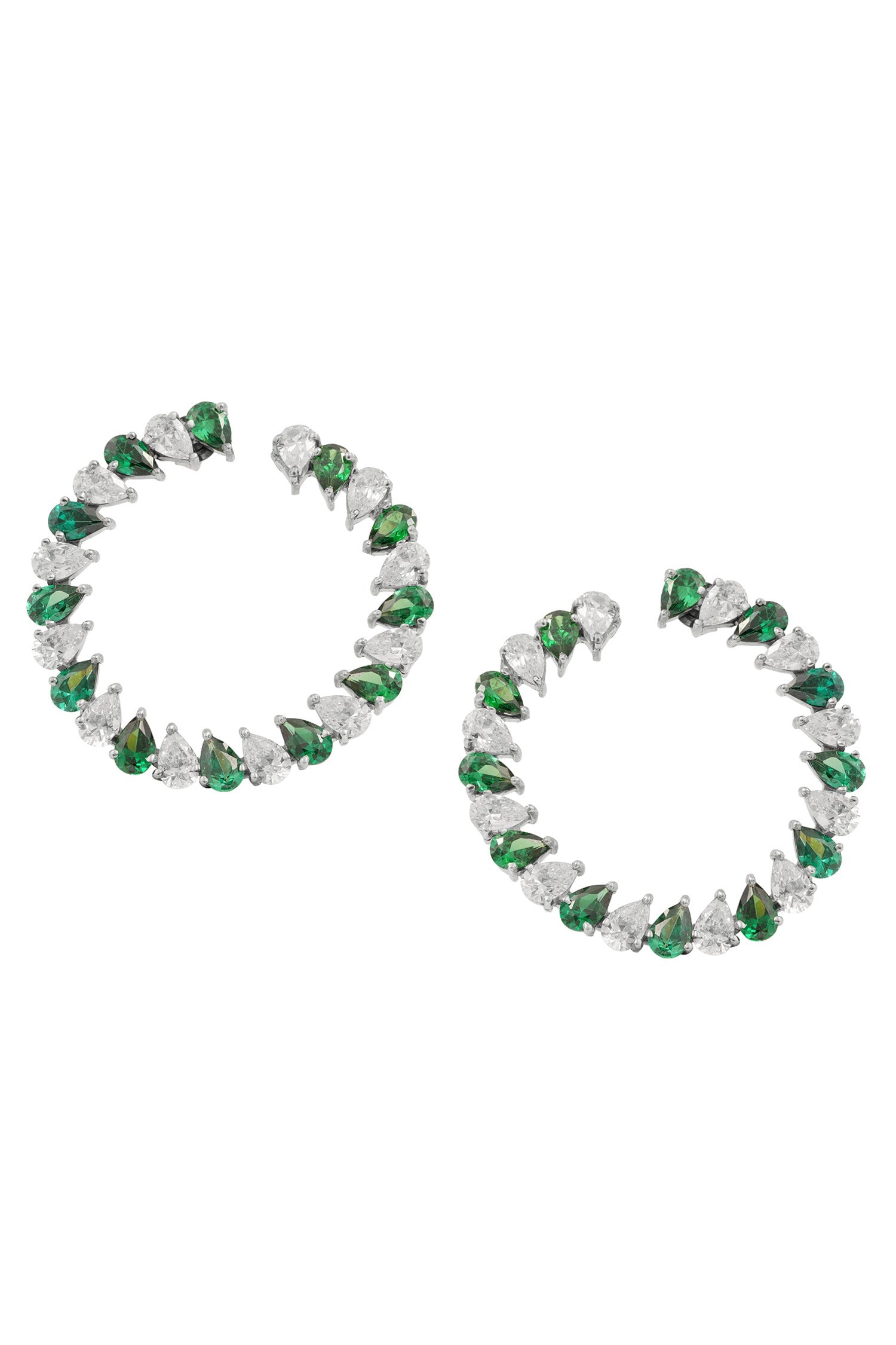 Cut Work Hoop Earrings 