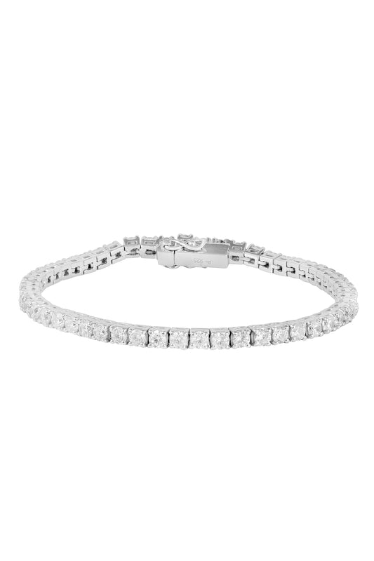 Cubic Zirconia Encrusted Tennis Bracelet 