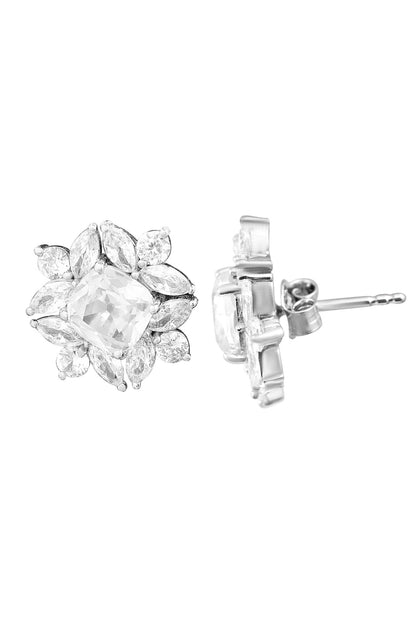 Floral Pattern Daisy Stud Earrings 
