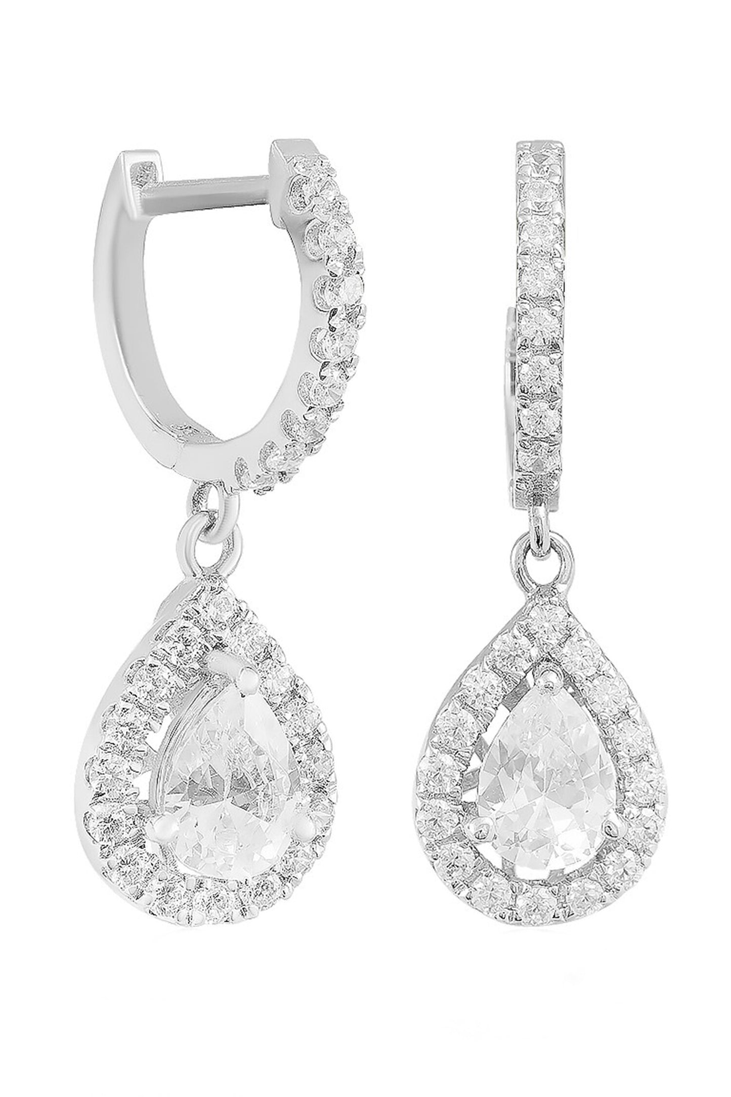 Cherished Stone Embellished Drop Earrings 