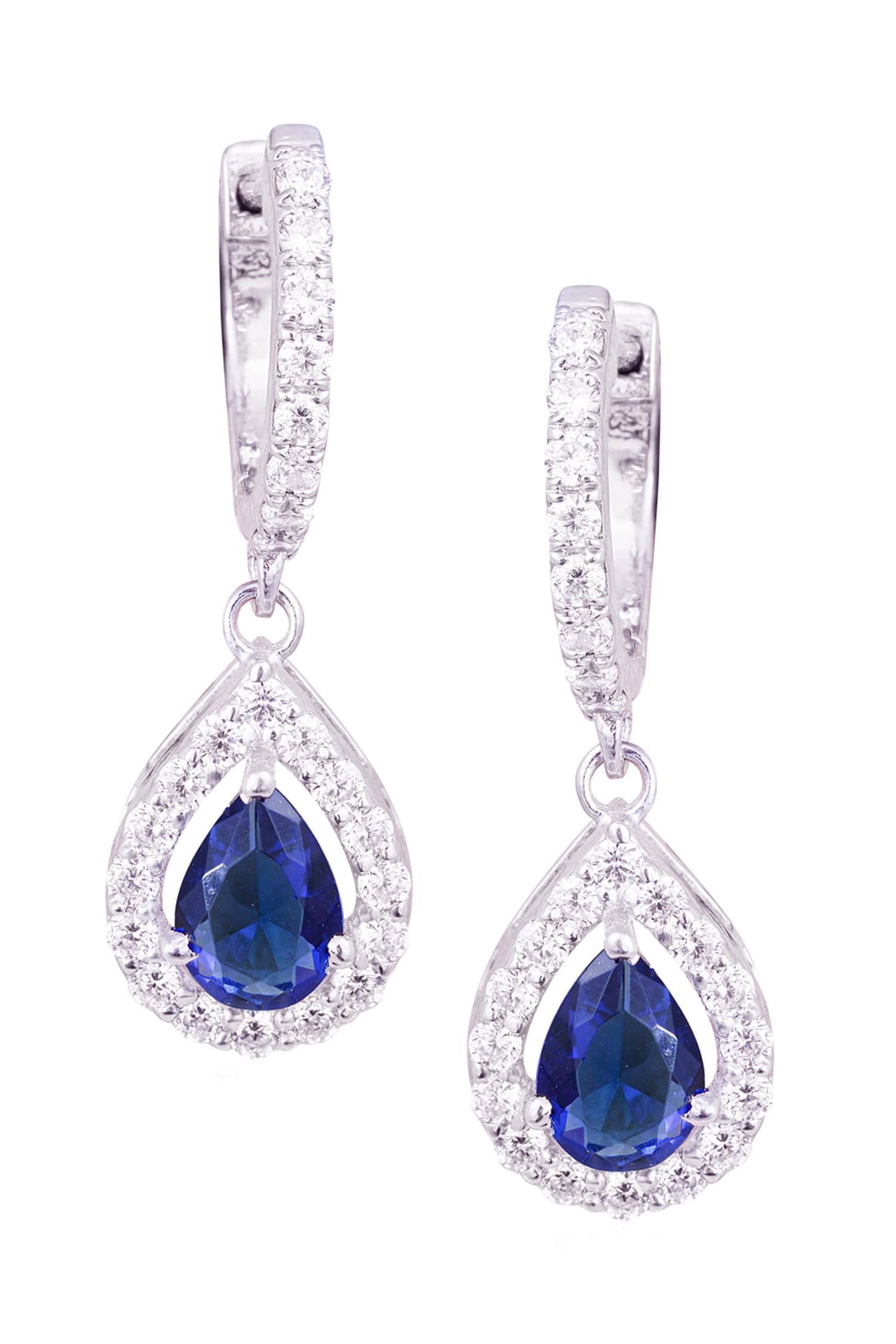 Stone Embellished Drop Earrings 