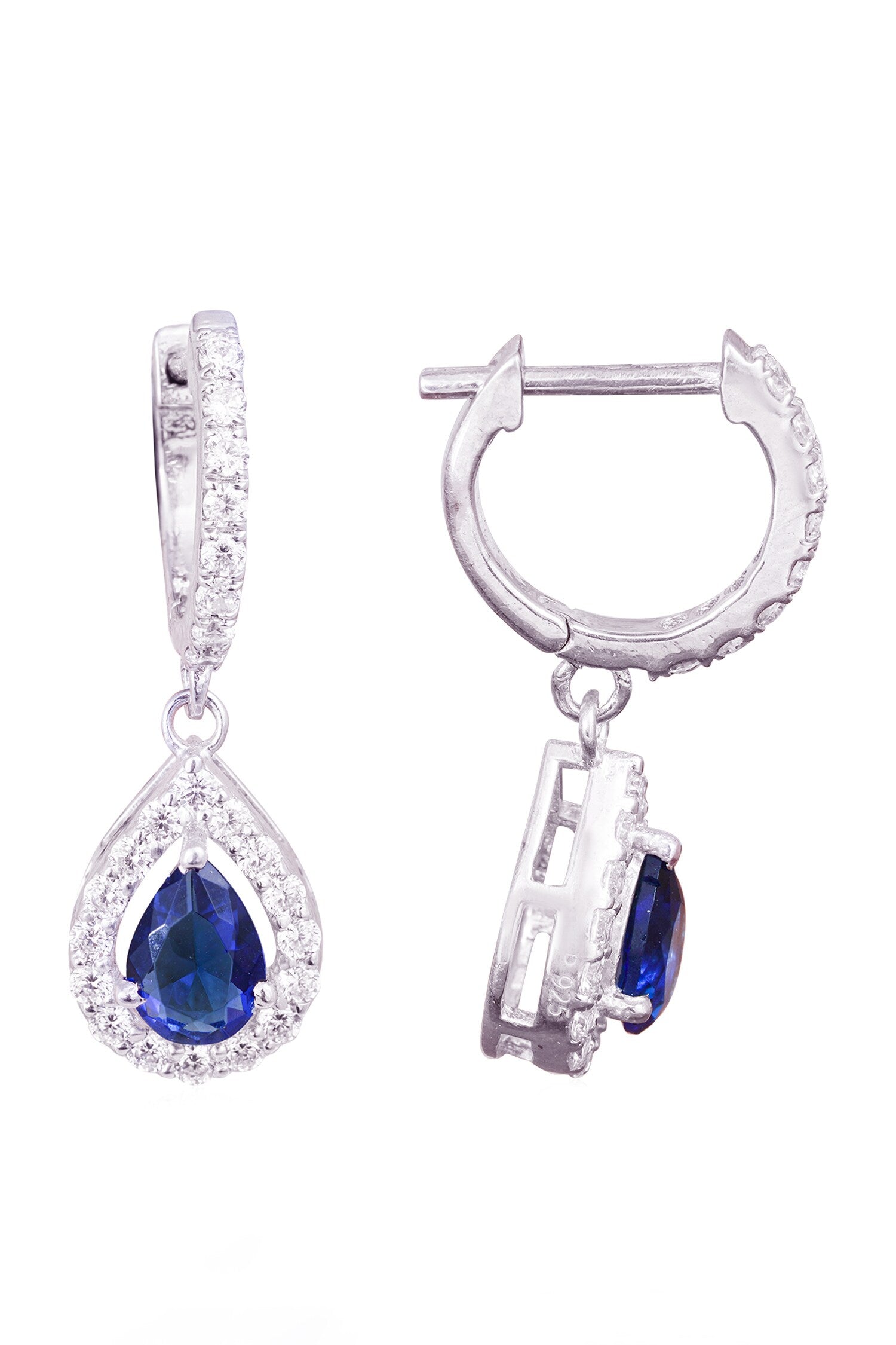 Stone Embellished Drop Earrings 