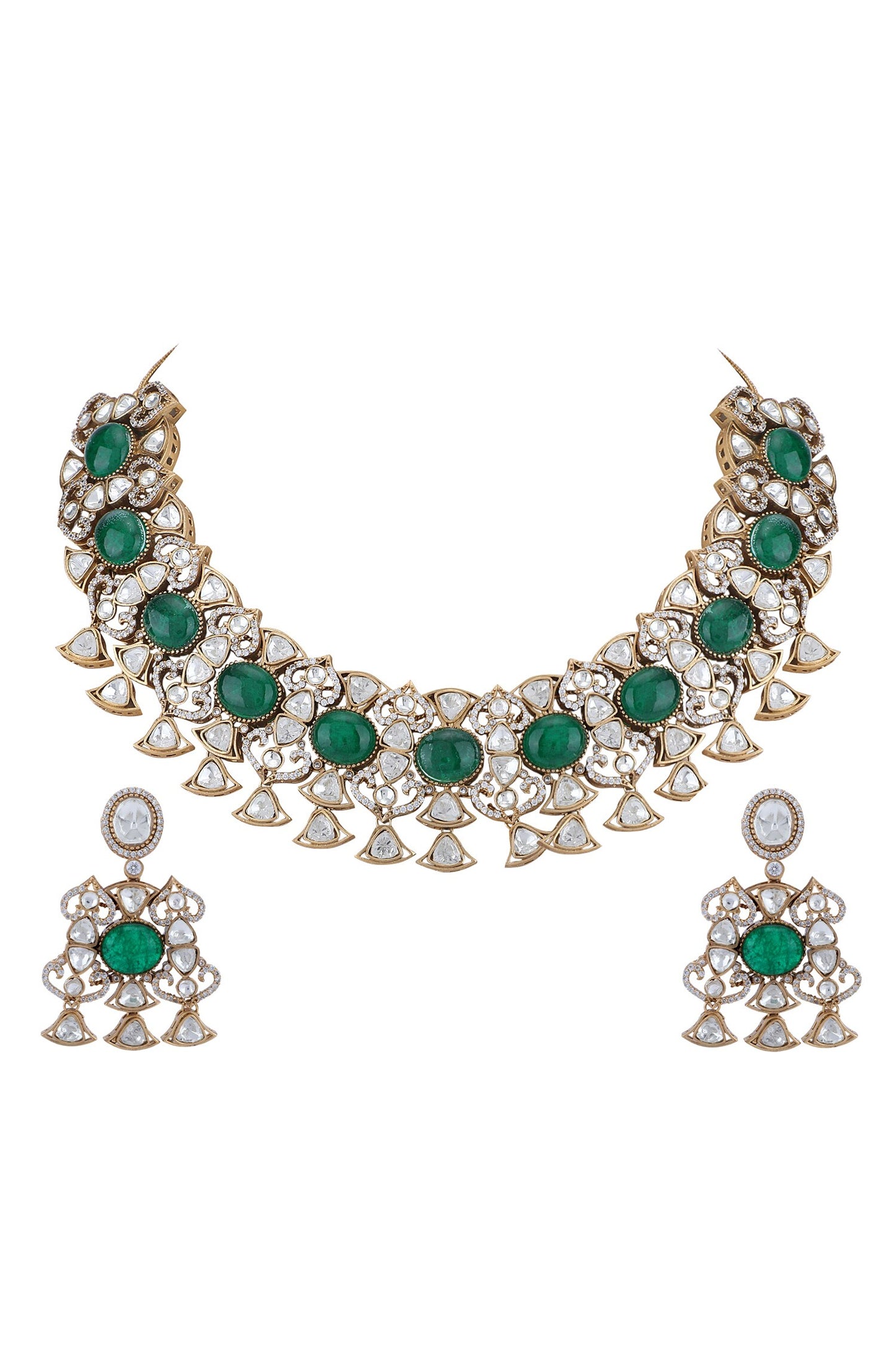Kundan Studded Necklace Set 