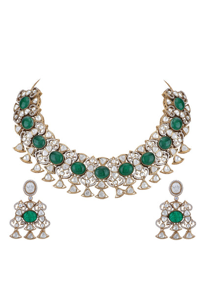 Kundan Studded Necklace Set 