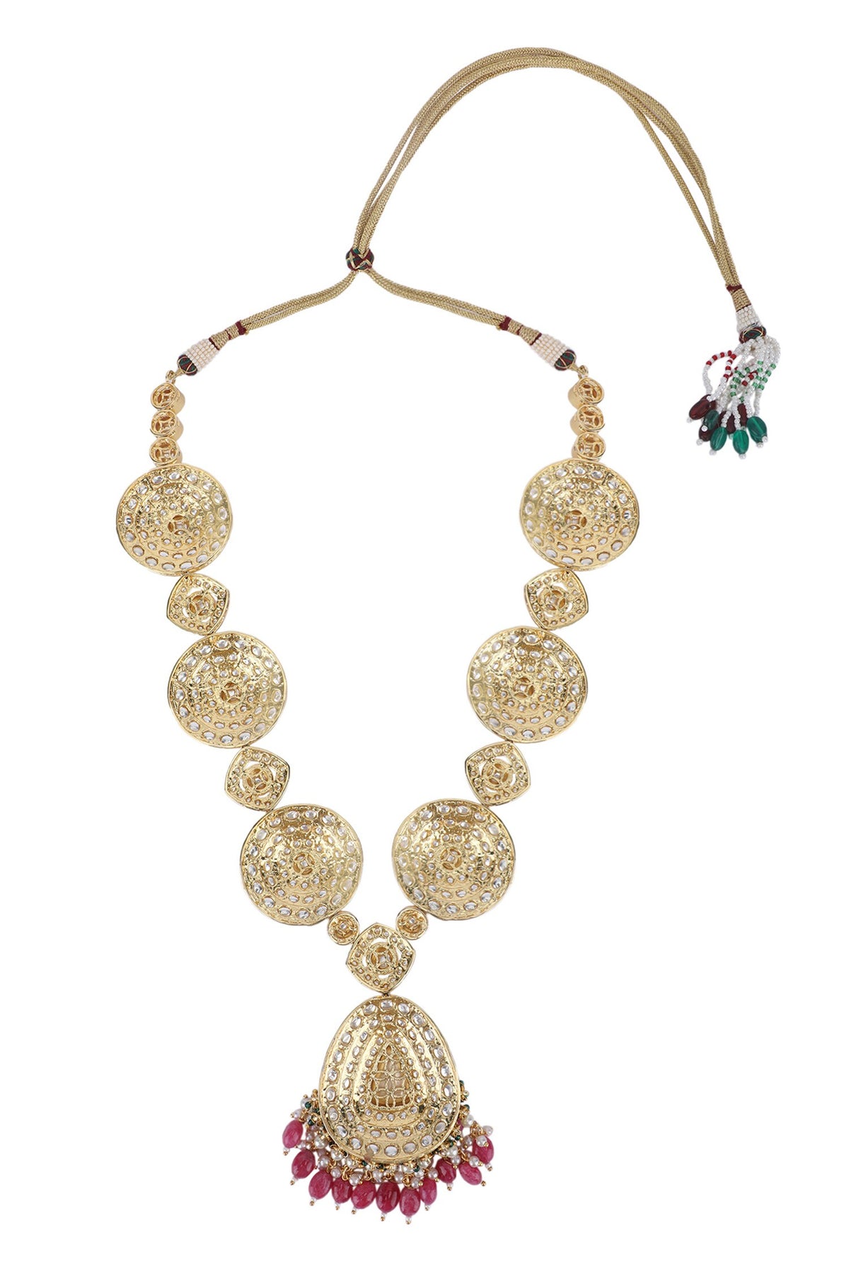 Tear Drop Shaped Pendant Necklace Set 