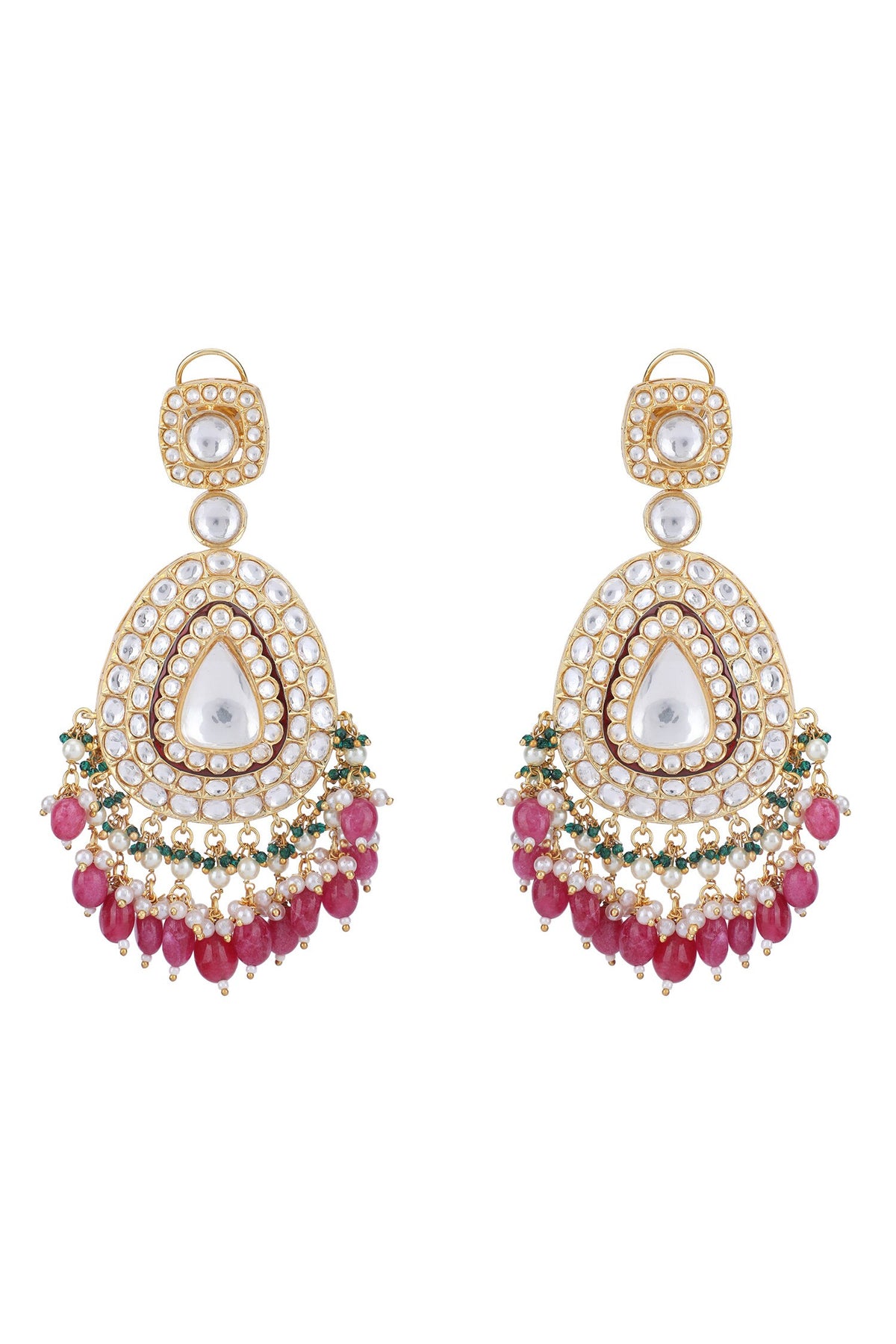 Tear Drop Shaped Pendant Necklace Set 