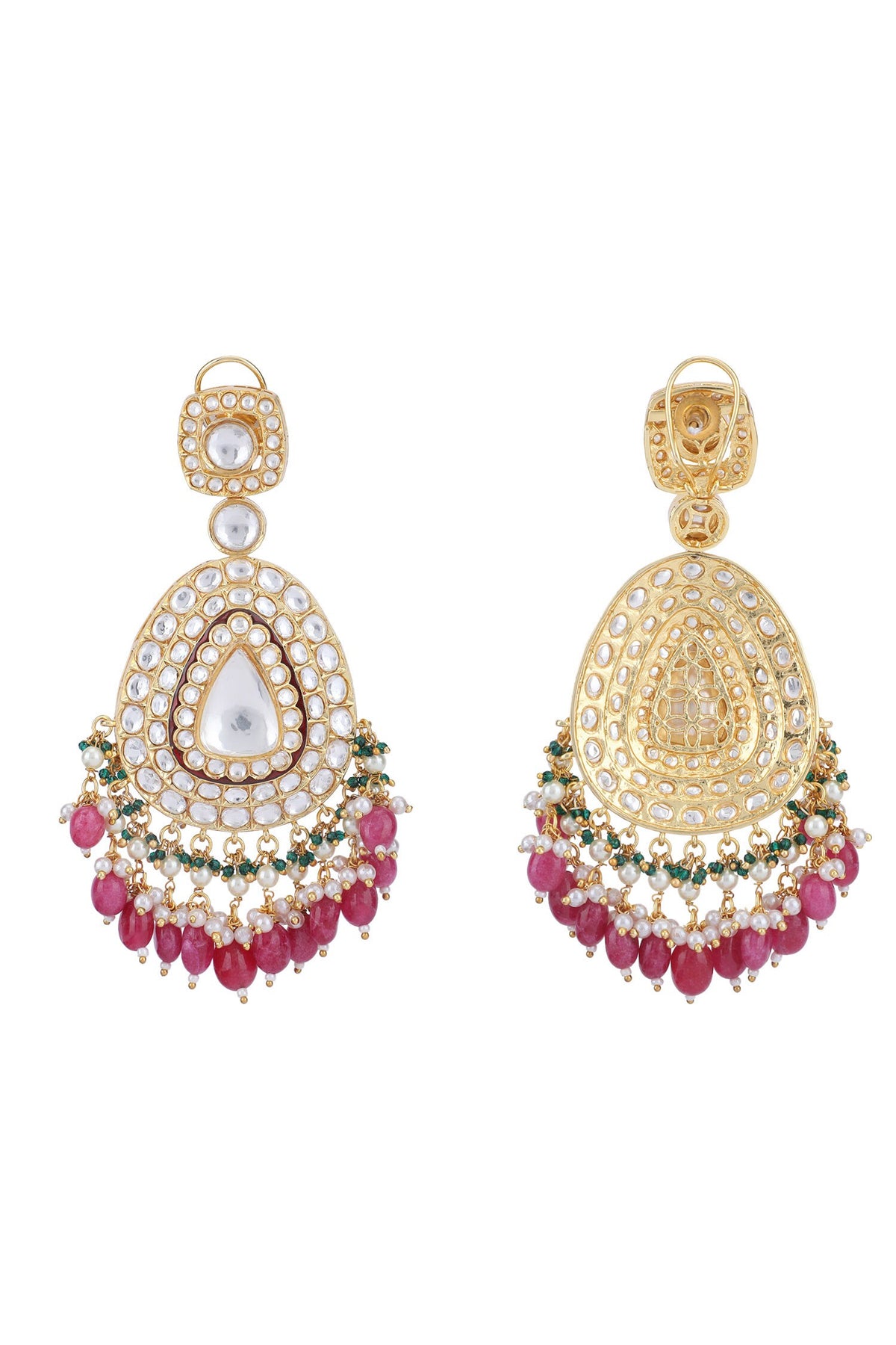 Tear Drop Shaped Pendant Necklace Set 