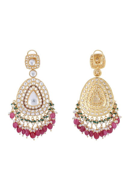 Tear Drop Shaped Pendant Necklace Set 