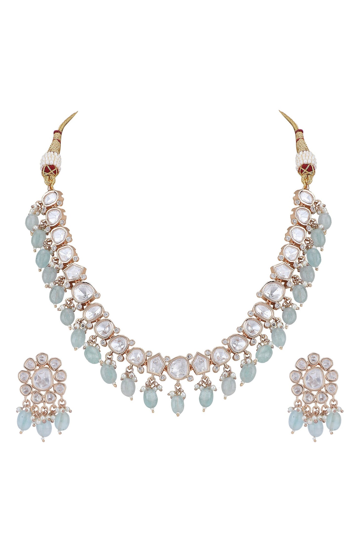 Bead Drops Choker Set 