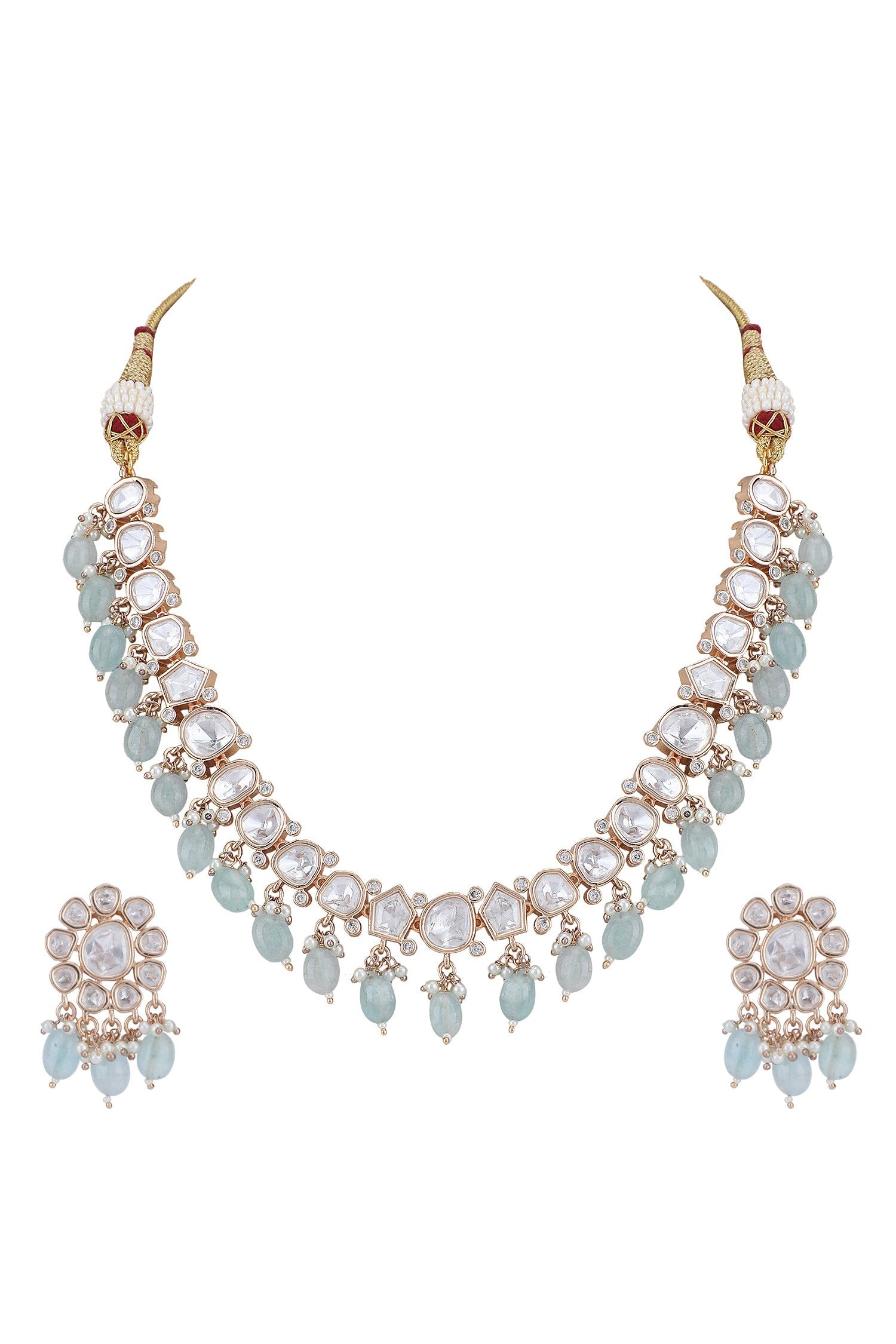 Bead Drops Choker Set 