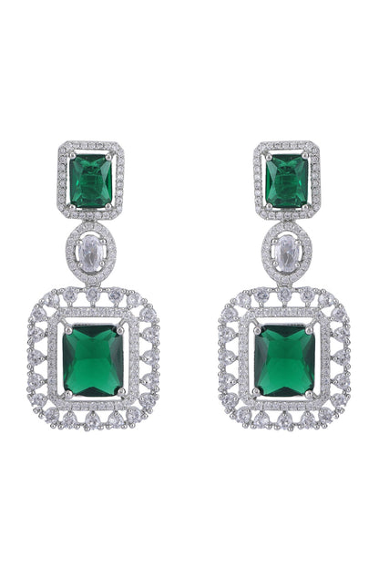 Zirconia Embellished Layered Necklace Set 