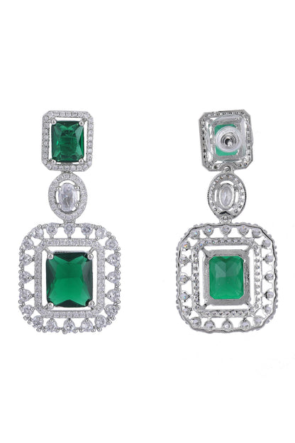 Zirconia Embellished Layered Necklace Set 