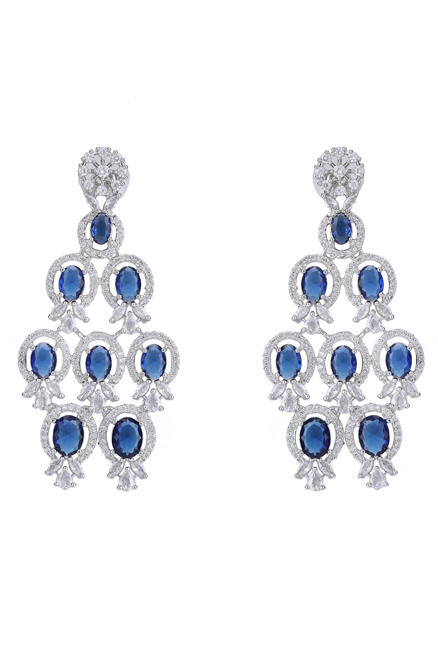 American Diamond Cutwork Embellished Necklace Set 