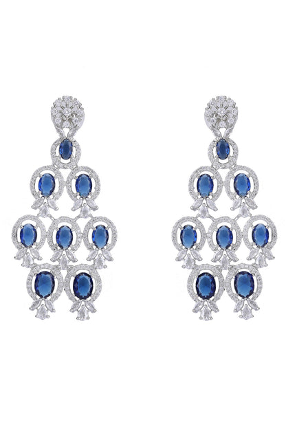 American Diamond Cutwork Embellished Necklace Set 