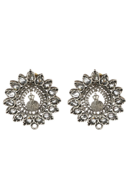 Peacock Embellished Stud Earrings 