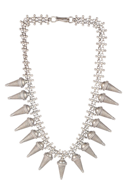 Tapestry Carved Work Necklace 