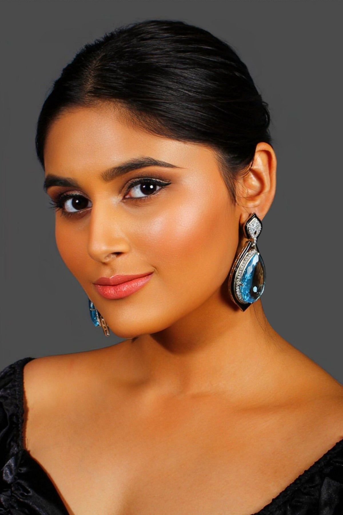 Crystal Embellished Earrings 