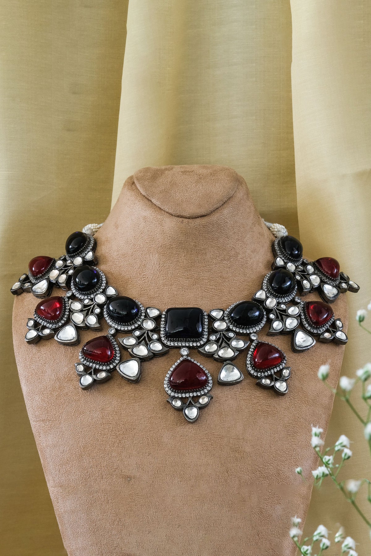 Stone Embellished Necklace Set 