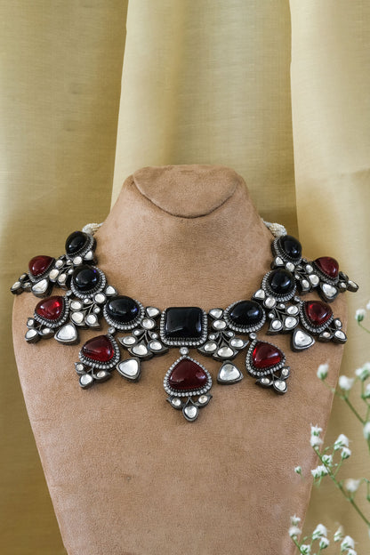 Stone Embellished Necklace Set 
