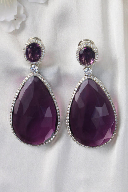Zirconia Embellished Earrings 