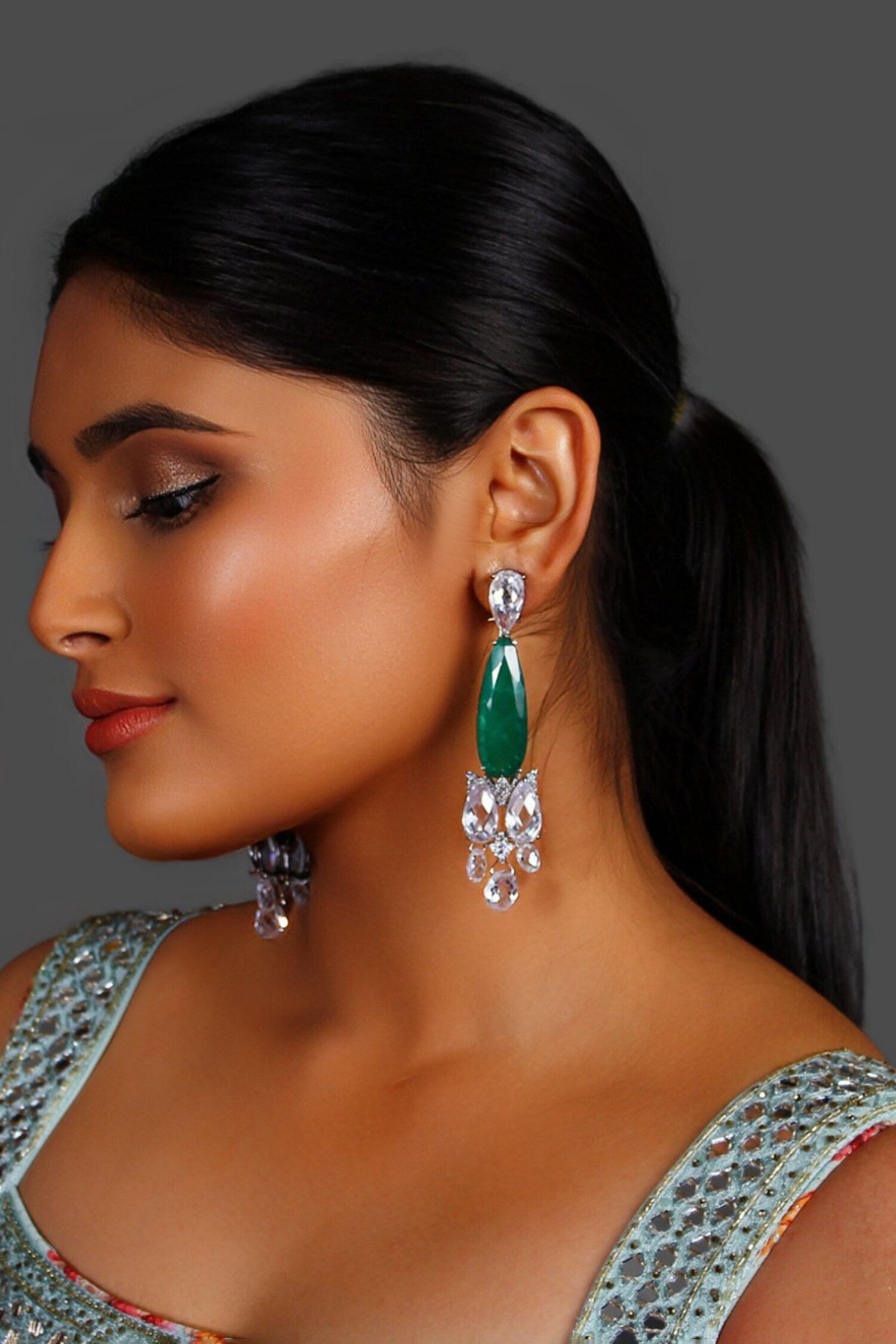 Zirconia Studded Earrings 