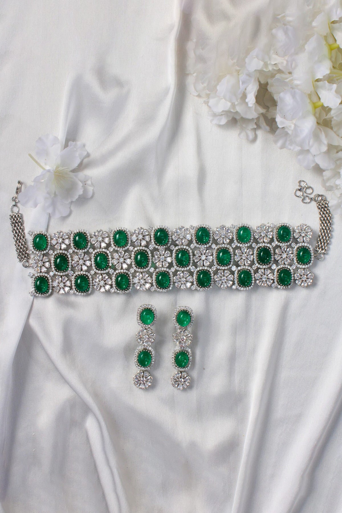 Embellished Choker Necklace Set 