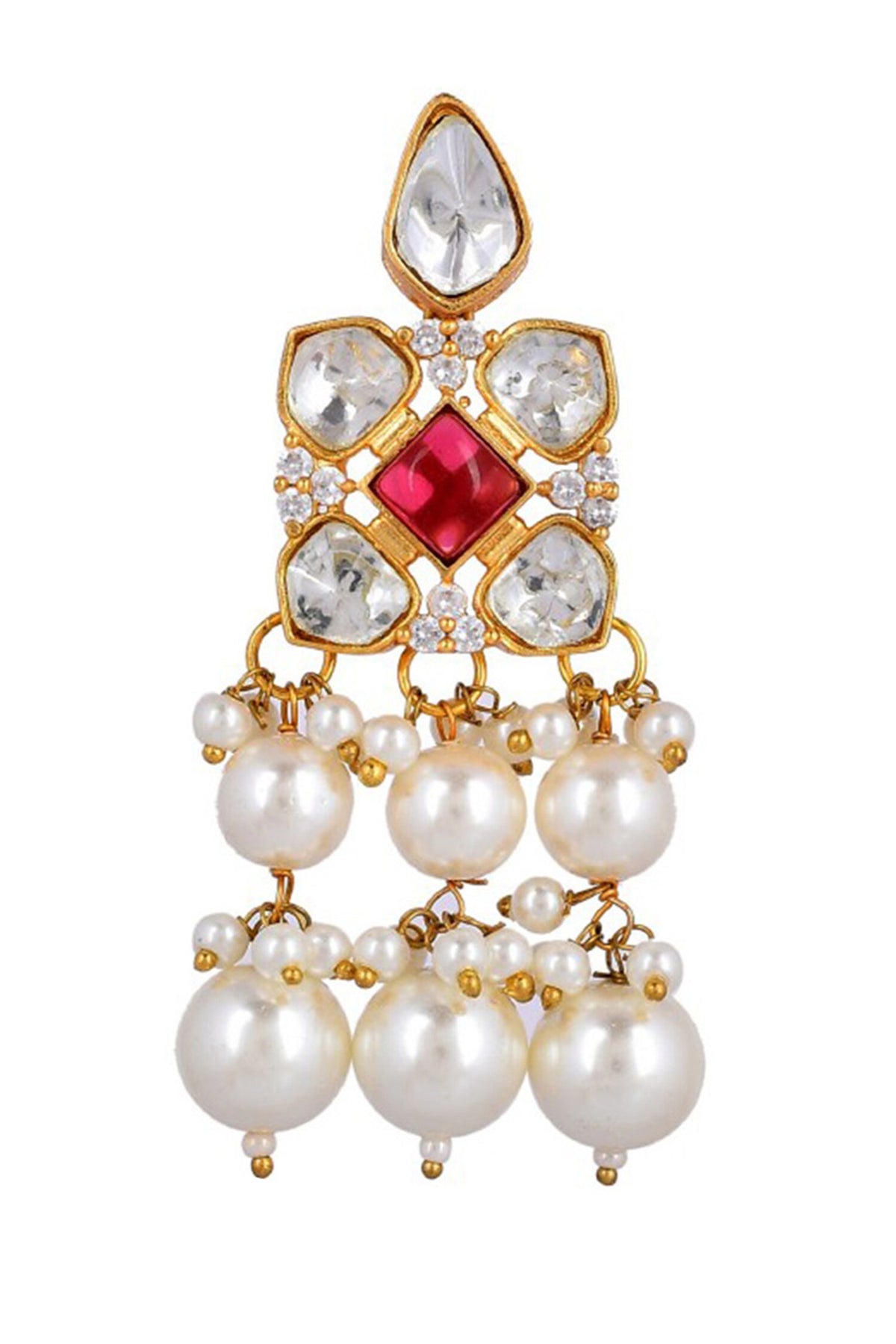 Kundan Embellished Choker Necklace Set 