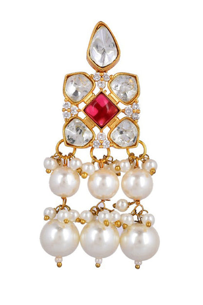 Kundan Embellished Choker Necklace Set 