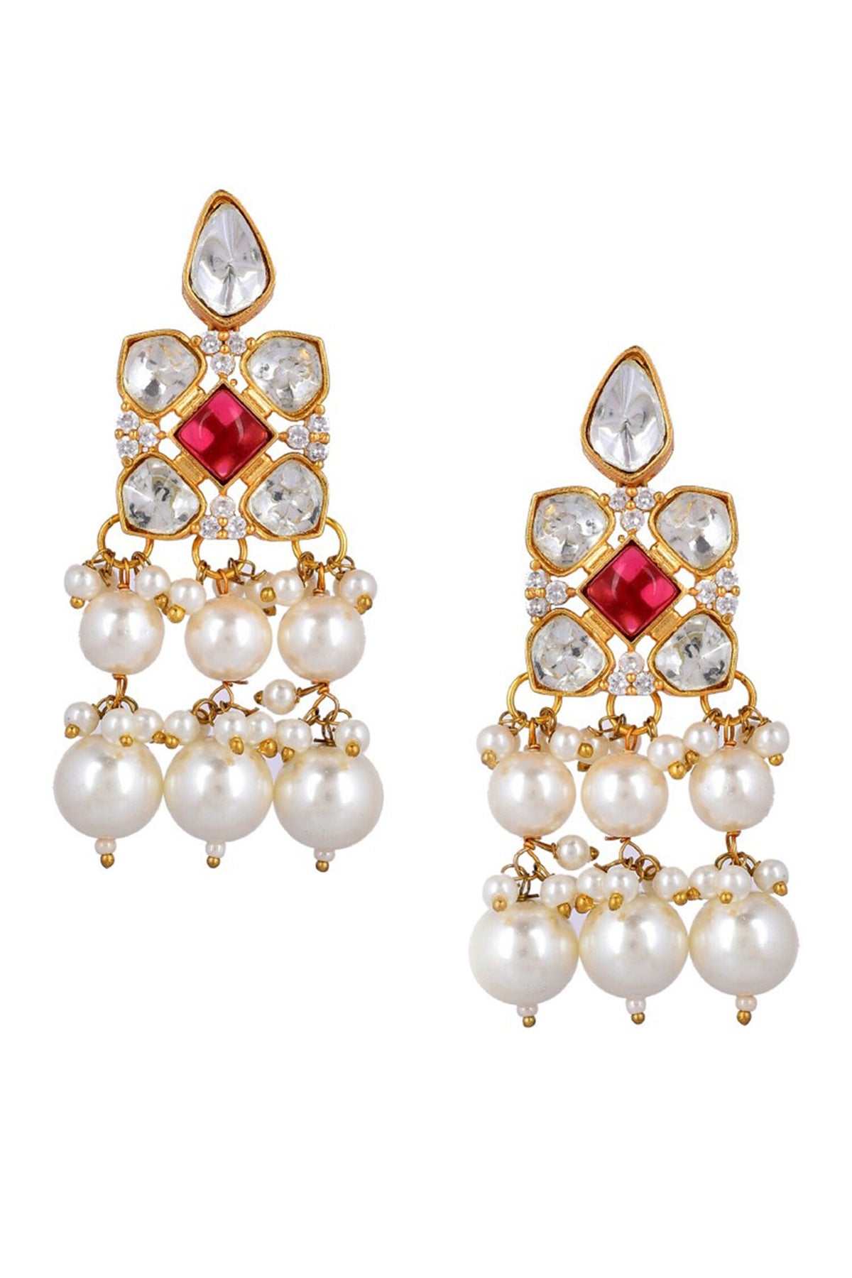 Kundan Embellished Choker Necklace Set 