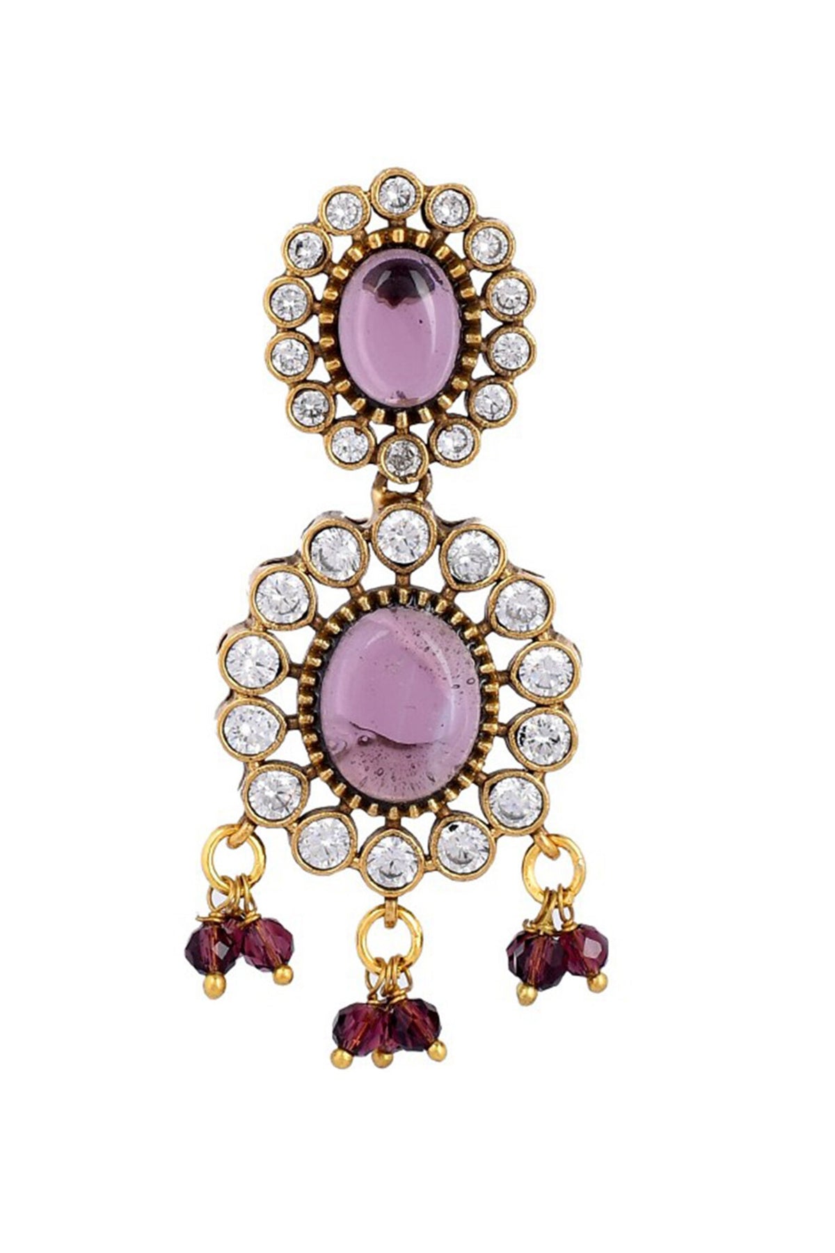 Kundan Stone Embellished Necklace Set 