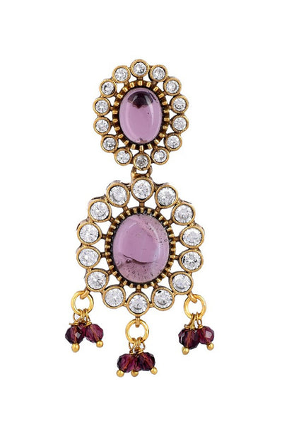 Kundan Stone Embellished Necklace Set 