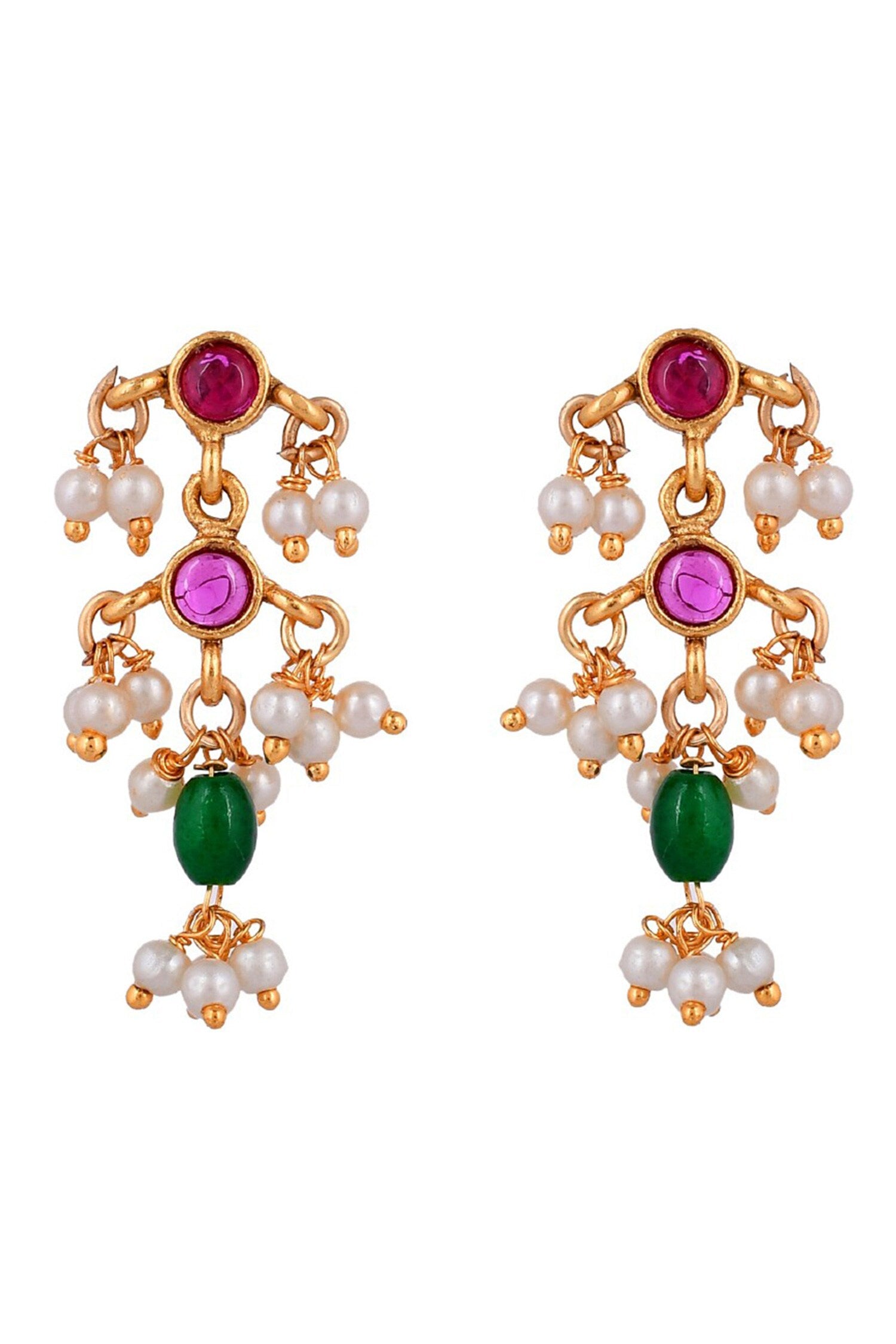 Kundan Embellished Necklace Set 