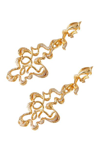 Abstract Twisted Earrings 