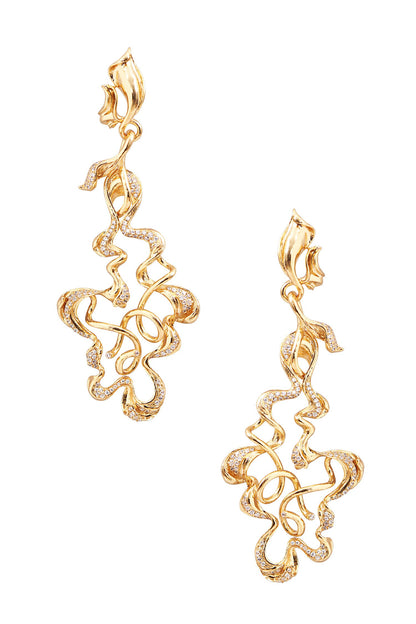 Abstract Twisted Earrings 